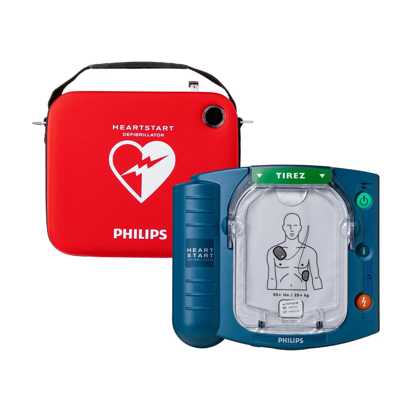 Pack complet Philips Heartstart - HS1 DAE avec Boitier intérieur blanc