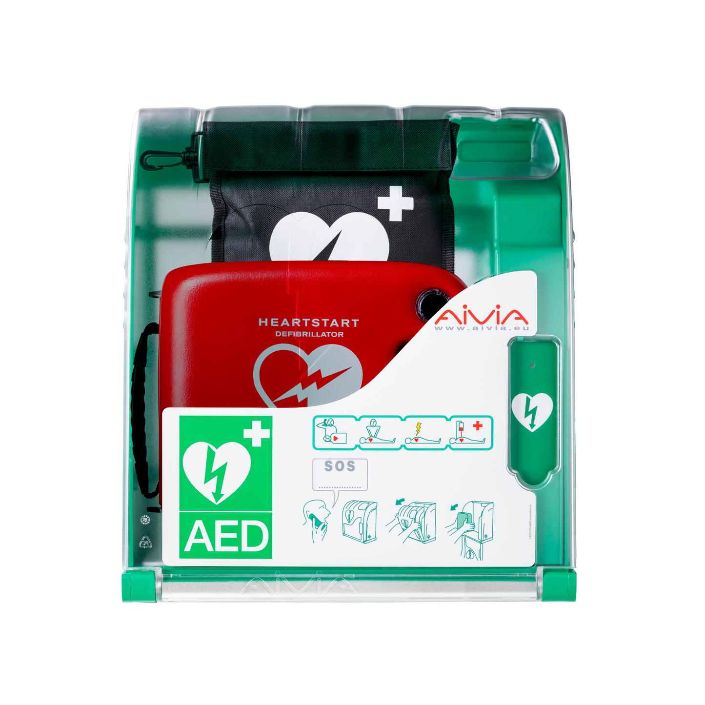 Pack complet Philips Heartstart- FRx DAE avec Boitier extérieur Aivia 200