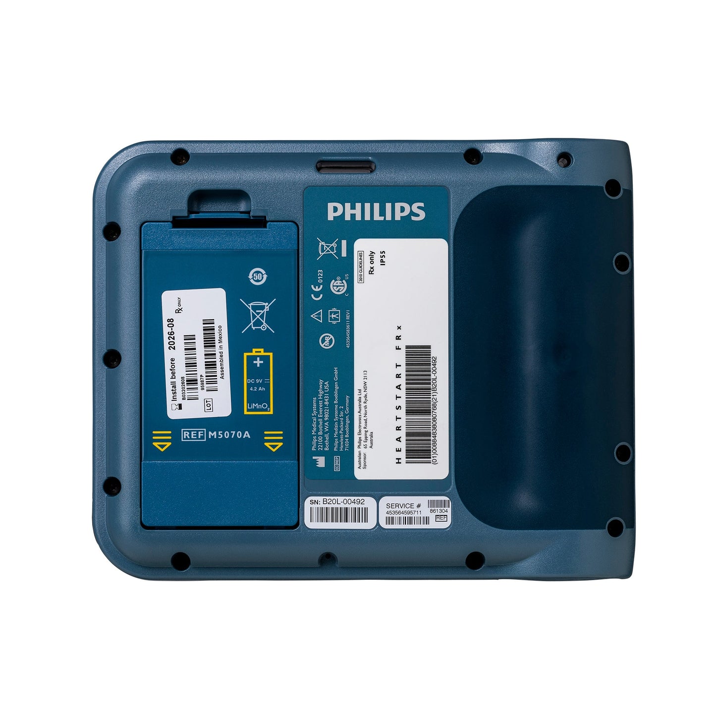 Pack complet Philips Heartstart - FRx DAE avec Boitier intérieur vert
