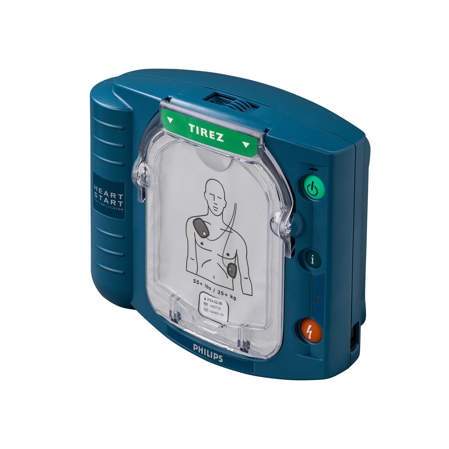 Pack complet Philips Heartstart- DAE HS1 avec Boitier intérieur (vert)