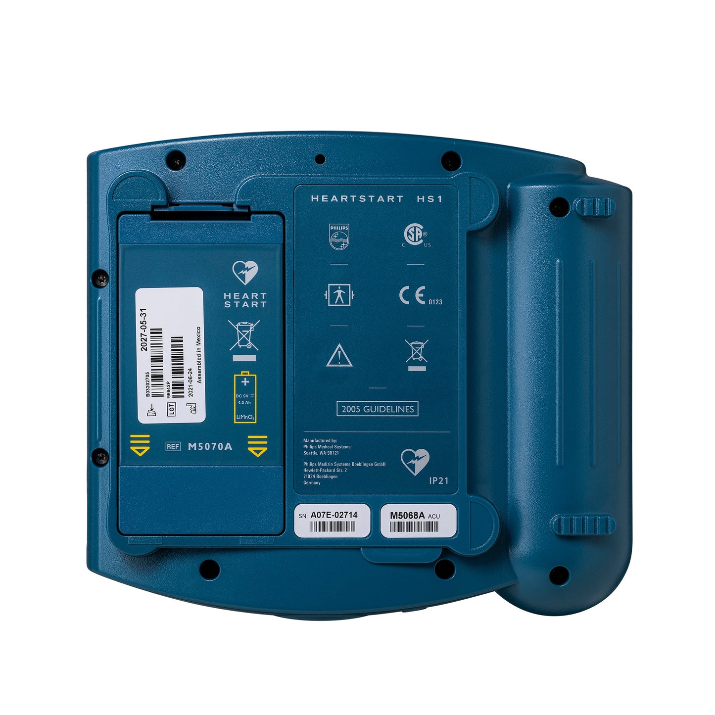 Pack complet Philips Heartstart- DAE HS1 avec Boitier intérieur (vert)