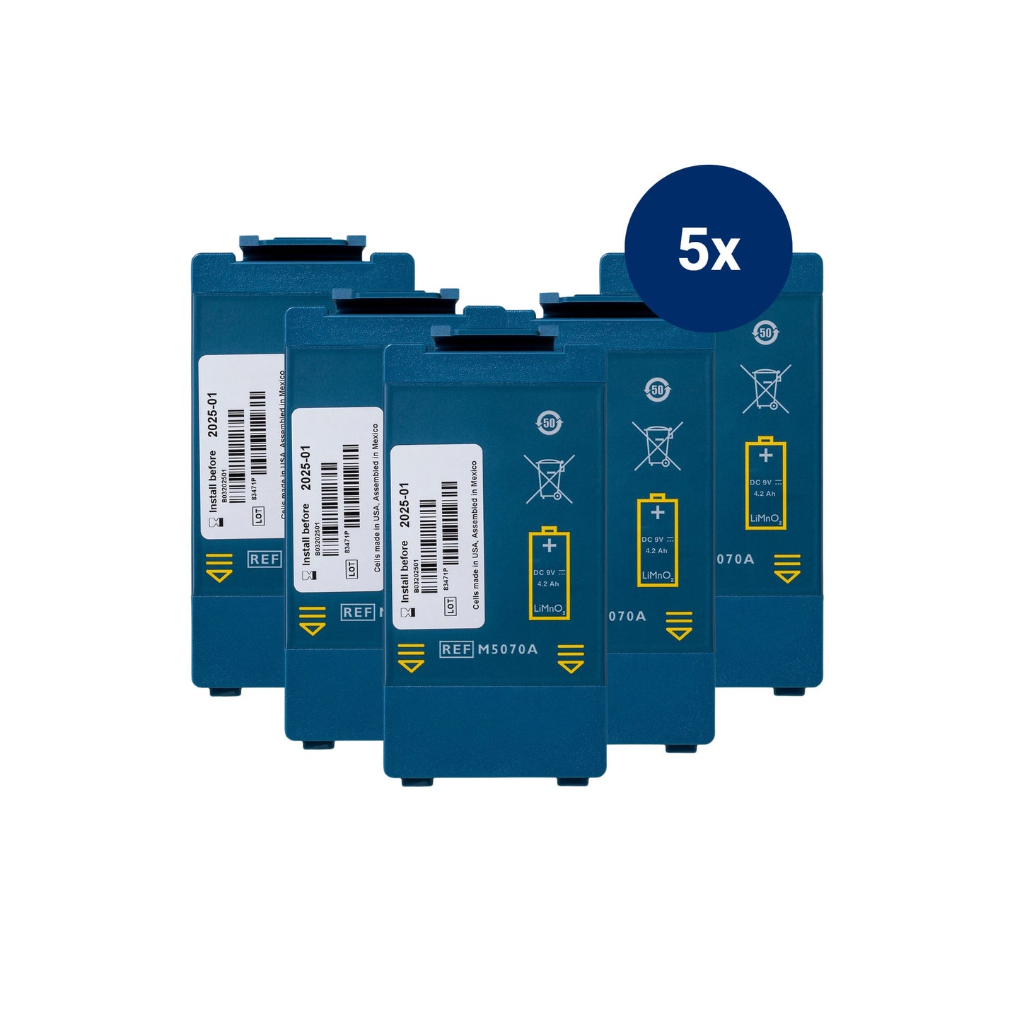 Philips Heartstart DAE accessoires - pile HS1 FRx - (5x)