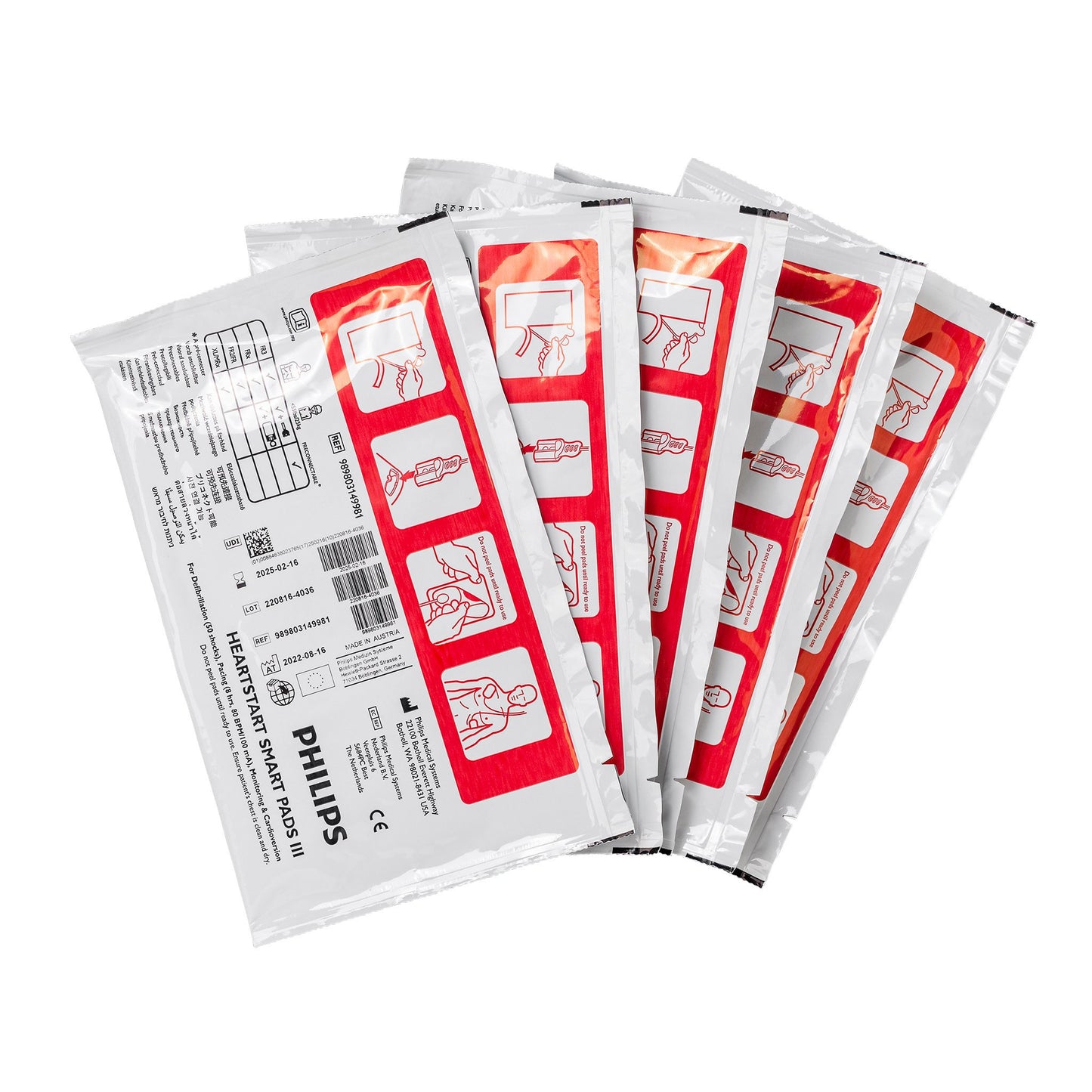 Philips Heartstart DAE accessoires - Smart Pads électrodes FR3 (5)