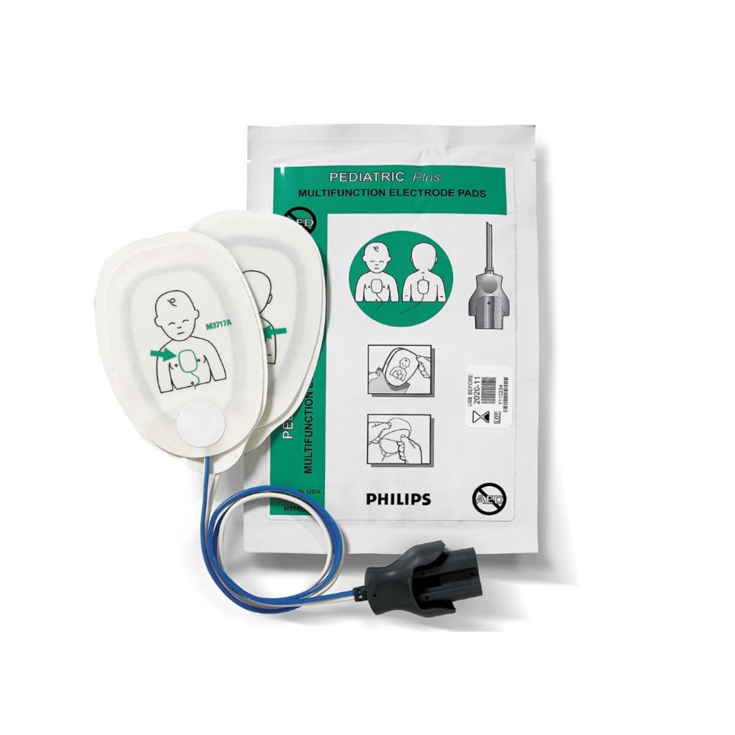 Philips Heartstart -  Électrodes multifonctions pour enfants - M3717A (pack de 5 pièces)