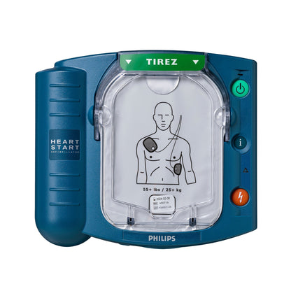 Pack complet Philips Heartstart - HS1 DAE avec Boitier intérieur blanc - M5066A