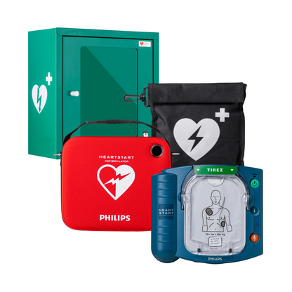 Pack complet Philips Heartstart- HS1 DAE avec Boitier intérieur (vert) - M5066A
