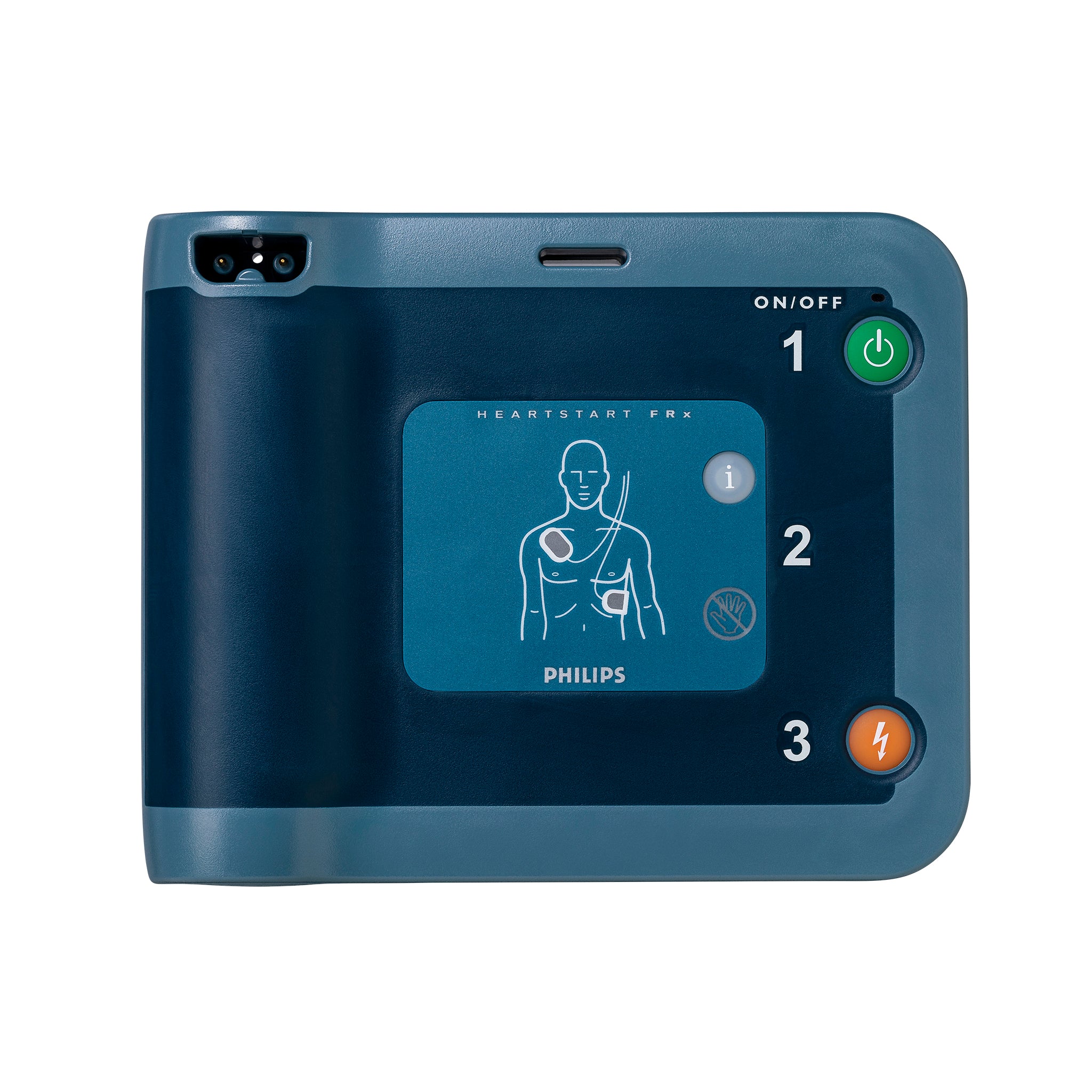 Défibrillateur Philips FRx - Vue de face